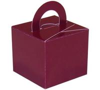 OakTree Burgundy Balloon Weight/Favour/Gift Box (10 Pack)