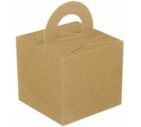 OakTree Craft Natural Balloon Weight Box/Favour/Gift Box (10 Pack)