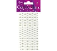 Oaktree Crafts 136-Piece Eleganza Pearls, Synthetic Material, Ivory No.61, 16.5 x 7.6 x 0.4 cm