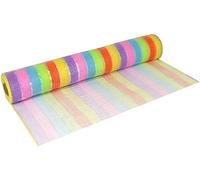 OakTree Eleganza Deco Mesh Pastel Rainbow 53cm x 9.1m (10yds) Pattern No.270