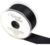 Oaktree Eleganza Premium Quality Ribbon, Satin, Black, 11 x 11 x 4 cm