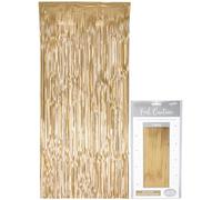 Oaktree Foil Door Curtain 0.90m x 2.40m Matte Metallic Gold