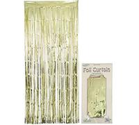Oaktree Foil Door Curtain 0.90m x 2.40m Metallic Gold