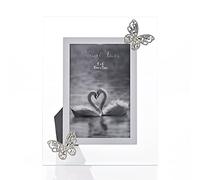 Oaktree Gifts Always & Forever Glass Frame 3D Butterfly 4" X 6"