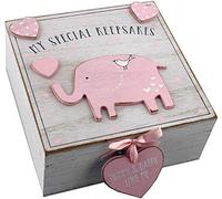 Oaktree Gifts Baby Girl Wooden Memories Keepsake Box Vintage Style …