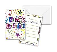 Oaktree Ribbons and Stars Invites with Envelopes 8pcs