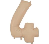 Oaktree UK 34" Matte Nude Number 4 Foil Balloon
