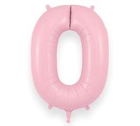 Oaktree UK 34" Number 0 Matte Pink Foil Balloon