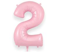 Oaktree UK 34" Number 2 Matte Pink Foil Balloon