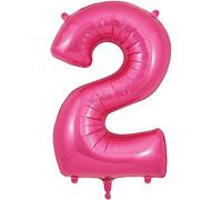 Oaktree UK 34" Number 2 Pink Foil Balloon