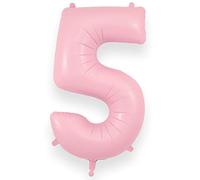 Oaktree UK 34" Number 5 Matte Pink Foil Balloon