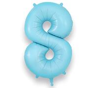 Oaktree UK 34" Number 8 Matte Blue Foil Balloon