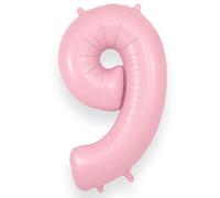 Oaktree UK 34" Number 9 Matte Pink Foil Balloon