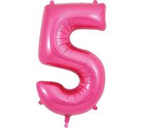 Oaktree UK 34" Pink Number 5 Foil Balloon
