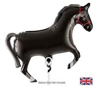 Oaktree UK 609976 Oaktree Mini Shape 15.5" Horse Black (for Air) Packaged, Multi