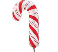 Oaktree UK 614130 Oaktree 35"/89cm Shape Red White Candy Cane Metallic Packaged
