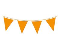 Oaktree Uk 650084 Giant Solid Colour Waterproof Bunting 18 Flags 30cm x 45cm 10m Orange