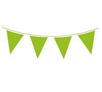 Oaktree Uk 650244 Giant Solid Colour Waterproof Bunting 18 Flags 30cm x 45cm 10m Green