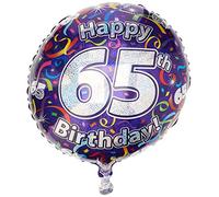 Oaktree UK Oaktree 18" 65th Birthday Streamers Holographic