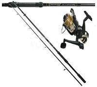 OAKWOOD 10ft Carp Stalker Fishing Rod & 3BB Bait Runner Reel Line Combo