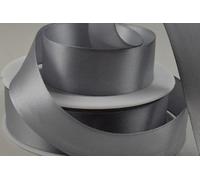 Oakwood Archer Double Faced Satin Ribbon, Silver, 10mm x 25m