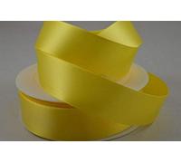 Oakwood Archer Double Faced Satin Ribbon, Yellow, 10mm x 25m