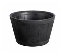 Oakwood Barrel Planter 49Cm - Black