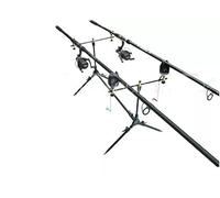 OAKWOOD Carp Fishing Set, 2 x 3m Rods, Freespool Reels, Pod, Alarms