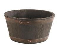 Strata Oakwood Barrel Planter