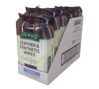 Oakwood Leather and Synthetic Wipes - 20 wipes