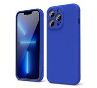 oakxco Designed for iPhone 13 Pro Phone Case Liquid Silicone Grip, Cute Thin Slim Soft Rubber TPU Plain Smooth Gel Cover for Women Girl Aesthetic, Matte Solid Protective & Shockproof, Royal Blue