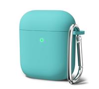 Oakxco for Airpods Case Cover, Silicone Airpods 2nd Generation Case Cute Soft TPU Rubber Gel AirPods 1st Cover for Women Men, Compatible with Apple Airpods 1st/2nd Charging Case, Turquoise