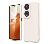 oakxco for Honor X7B Case Silicone, Thin Slim Grip Soft Rubber Gel Protective Phone Case for Women, Matte Plain Solid Color Aesthetic Cute Girly Case with Camera Cover, Beige Stone