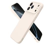 oakxco for iPhone 17 Pro Case Silicone, Ultra Slim Thin Phone Case for Women Girls, Plain Solid Color Minimalist Aesthetic Cute Girly Design, Soft Rubber Gel TPU with Camera Cover, Beige Stone