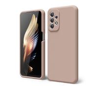 oakxco for Samsung Galaxy A23 5G Case Silicone, Thin Slim Grip Soft Rubber Gel Protective Phone Case for Women, Matte Plain Solid Color Aesthetic Cute Girly Case with Camera Cover, Light Brown
