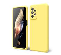 oakxco for Samsung Galaxy A23 5G Case Silicone, Thin Slim Grip Soft Rubber Gel Protective Phone Case for Women, Matte Plain Solid Color Aesthetic Cute Girly Case with Camera Cover, Yellow