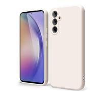 oakxco for Samsung Galaxy A54 5g Phone Case Liquid Silicone, Cute Thin Slim Soft Rubber TPU Plain Smooth Gel Cover for Women Girl, Matte Solid Protective & Shockproof, Beige Stone
