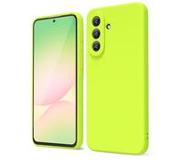 oakxco for Samsung Galaxy A57 5G Case Silicone, Thin Slim Grip Soft Rubber Gel Protective Phone Case for Women, Matte Plain Bright Color Aesthetic Cute Girly Case with Camera Cover, Neon Green Lime