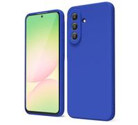 oakxco for Samsung Galaxy A57 5G Case Silicone, Thin Slim Grip Soft Rubber Gel Protective Phone Case for Women, Matte Plain Solid Color Aesthetic Cute Girly Case with Camera Cover, Royal Blue