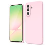 oakxco for Samsung Galaxy A57 5G Case Silicone, Thin Slim Grip Soft Rubber Gel Protective Phone Case for Women, Matte Plain Solid Color Aesthetic Cute Girly Case with Camera Cover, Light Pink