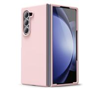 oakxco for Samsung Galaxy Z Fold 6 Phone Case Liquid Silicone, Thin Slim Soft Rubber Gel TPU Plain Simple Cover for Women Girl Cute, Matte Solid Color, Pink Sand