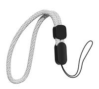 oakxco Lanyard Compatible with Airpods Pro 2 Loop Adjustable Hand Wrist Nylon Strap, Lanyard for Cell Phone/Camera/Switch/iPods Pro 2nd/ Airpods 1/ 2nd/ 3rd/ Pro Case, White Grey