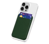 oakxco Phone Pocket Stick On, Matte Secure Phone Card Holder Plastic, Slim Thin Adhesive Card Holder Sleeve ID Credit Card, Compatible with iPhone Samsung Pixel, Dark Green