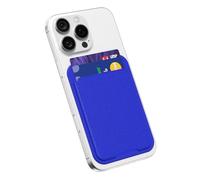 oakxco Phone Pocket Stick On, Matte Secure Phone Card Holder Plastic, Slim Thin Adhesive Card Holder Sleeve ID Credit Card, Compatible with iPhone Samsung, Royal Blue