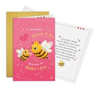 Oamiolek Funny Bee Themed Mother’s Day Card for Mom To Be, Sweet Mother’s Day Card for Expecting Mom, To The Loveliest Mommy To Be