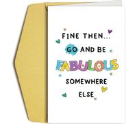 Oamiolek Funny Leaving Card for Coworker - New Job, Retirement & Friend Going Away Card - Be Fabulous Somewhere