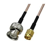 OAMSCEYKW 1pcs RG316 BNC Male Plug to SMA Male Plug RF Coaxial Converter Connector Pigtail Jumper Cable Straight 4inch~5M(6FT (2M))