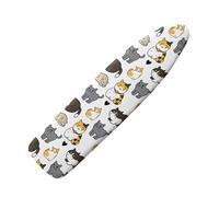Oamsistay Cute Cat Ironing Board Cover Pretective Covers 15 x 54 Heavy Duty Iron Board Covers Standard Size Padding Decorative Covers for Most Iron Boards Ironing Pad Cover