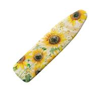Oamsistay - Ironing Board Cover with Elastic Edge, Non-Stick, Stain Resistant, Iron Protector, Standard Planks, Household Goods, Music Notes, Sunflower