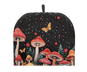 Oamsistay Red Mushroom Tea Pot Cover Teapot Insulation Cover Kettle Dust Cover Large Tea Cosy Decorative Teapot Cover Kitchen Accessory for Home Kitchen Tea Party Table Decor